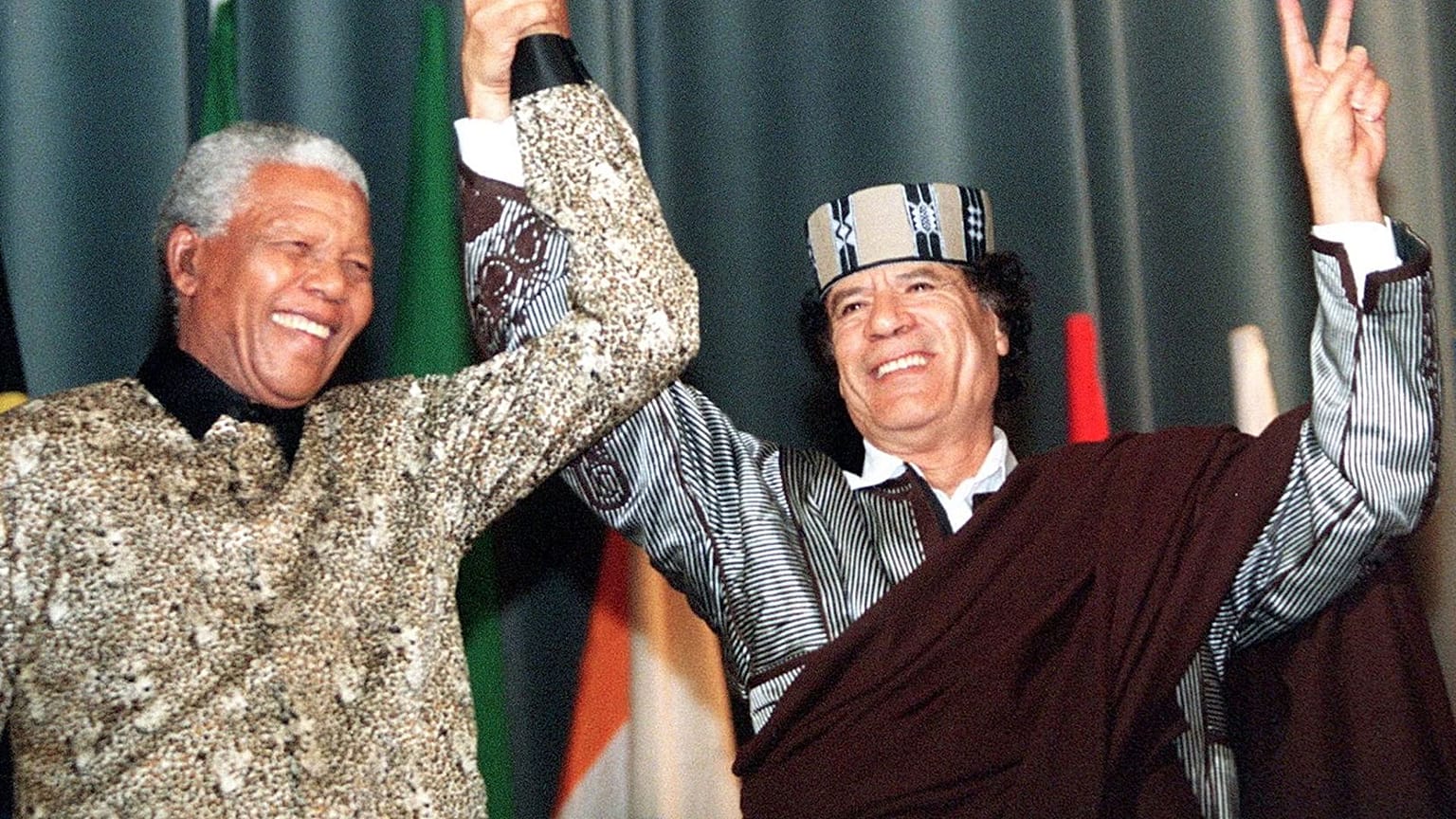 Mandela és Kadhafi 1997-ben