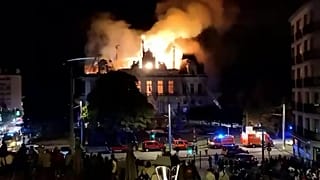 Limoges town hall on fire amid France nationwide protests