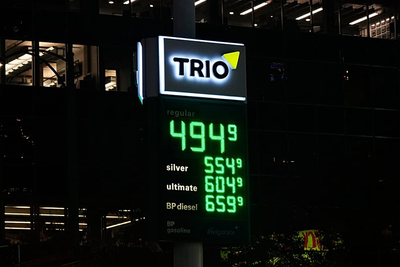 Benzinkút Chicagóban, október közepén