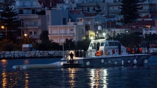 Σκάφος του Λιμενικού Σώματος στη Λέσβο, φωτογραφία Αρχείου