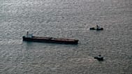 Öltanker "Eventin" vor Rügen, 10. Januar 2025