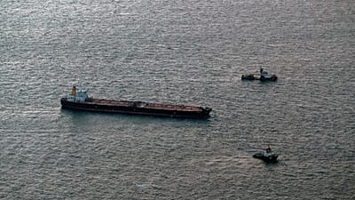 Öltanker "Eventin" vor Rügen, 10. Januar 2025