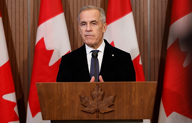 Canada’s Prime Minister Mark Carney delivers a statement in Ottawa, 18 October, 2026