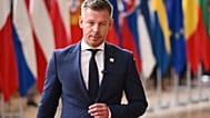 Magyar Péter magyar miniszterelnök megérkezik az EU-csúcstalálkozóra az Európai Tanács épületébe Brüsszelbe  2026. október 15-én.n, 