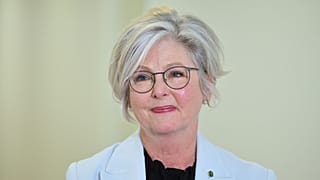 Australian independent member of parliament Helen Haines speaks to journalists in the Press Gallery at Parliament House in Canberra, 8 September, 2026