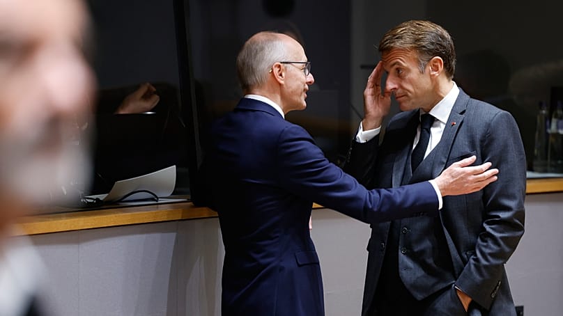 EU leaders at the summit in Brussels.