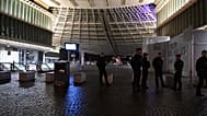 Policemen patrol during an overnight curfew in Paris, Tuesday, Oct. 20, 2026.