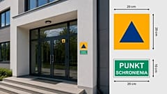 Infografik des Innen- und Verwaltungsministeriums zu Kennzeichnungen von Schutzorten