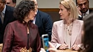 Hadja Lahbib, 3rd, and Kaja Kallas, High Representative of the Union for Foreign Affairs and Security Policy and Vice-President of the European Commission.