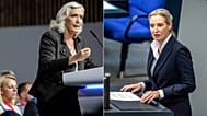 Μαρίν Λεπέν (NR) και Άλις Βάιντελ (AfD)