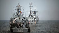 Romanian Navy perform drills in Black Sea. FILE