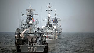 Romanian Navy perform drills in Black Sea. FILE