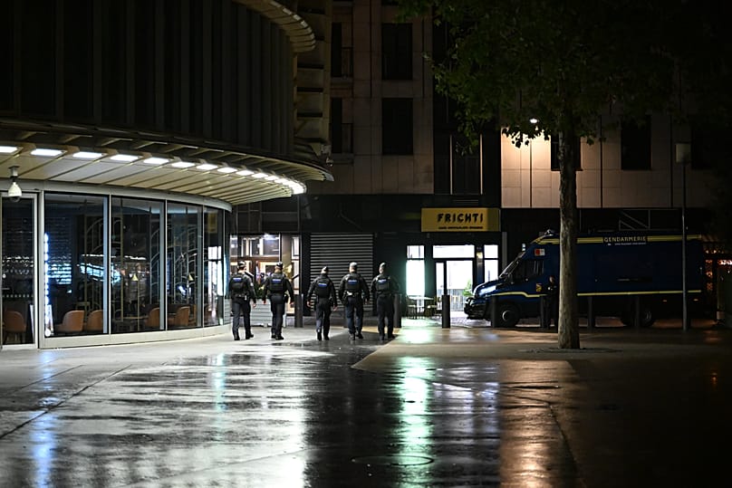 Policemen patrol during an overnight curfew in Paris, 20 October, 2026