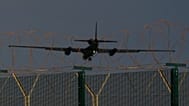 طائرة تجسس من طراز U-2 تستعد للهبوط في قاعدة أكروتيري الجوية البريطانية قرب ليماسول في قبرص، 7 مارس 2026.