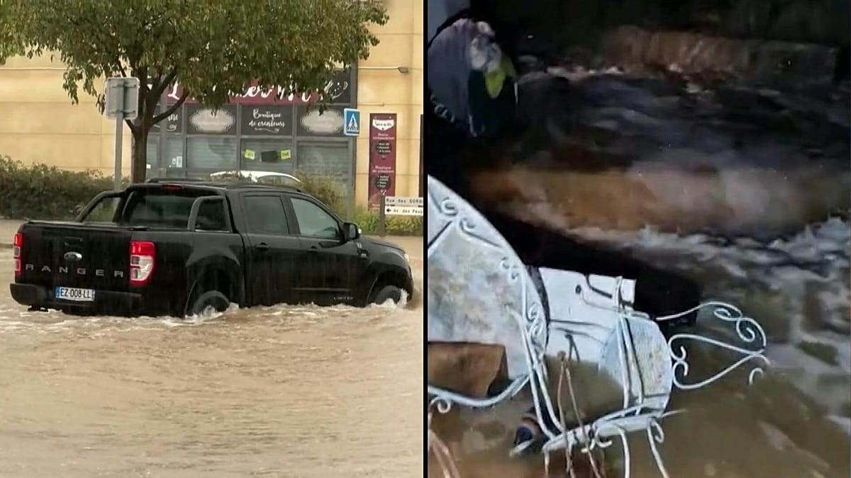 Heavy rain causes widespread flooding in France’s Marseille