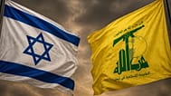 صورة رمزية تجمع العلم الإسرائيلي وراية حزب الله (مولّدة بالذكاء الاصطناعي باستخدام أداة كانفا)