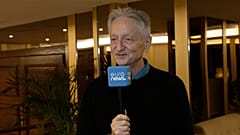 Computer scientist Geoffrey Hinton being interviewed by Euronews Culture.