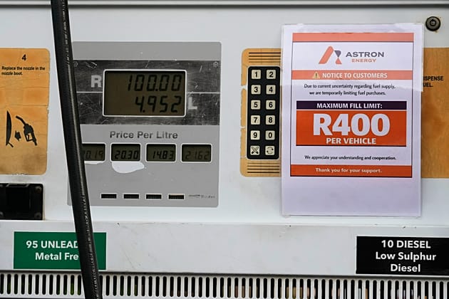 South Africa cuts fuel taxes as pump prices hit record highs