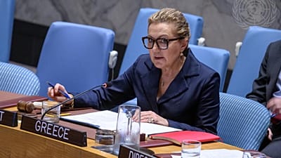 Η Μόνιμη Αντιπρόσωπος της Ελλάδας στον ΟΗΕ, πρέσβυς Αγλαΐα Μπαλτά (φωτογραφία αρχείου)