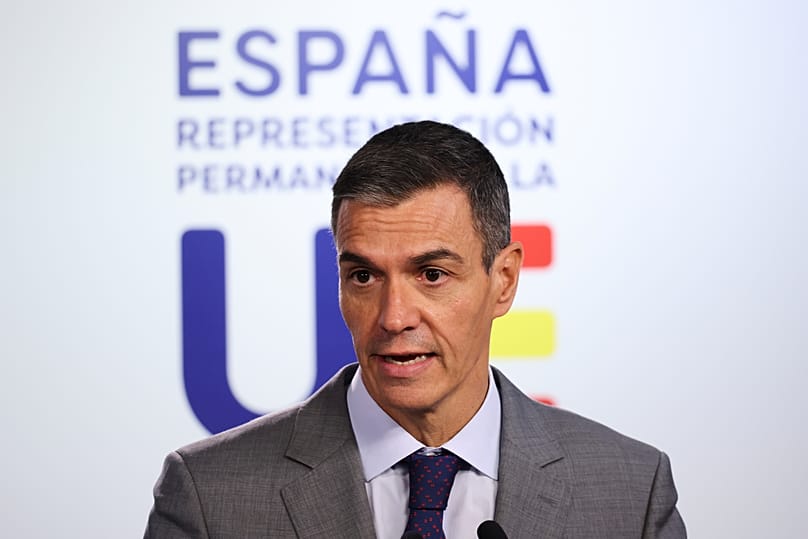 El presidente del Gobierno, Pedro Sánchez, en rueda de prensa tras el Consejo Europeo en Bruselas.