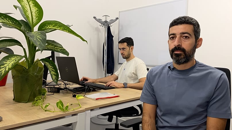 Associate Professor Andreas Kamilaris and (behind) project manager Marios Zittis have developed the DumpMapper platform