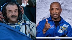 Chris Hadfield, former ISS commander and Victor Glover, NASA astronaut & Artemis II pilot.
