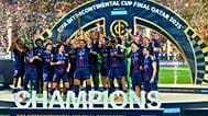 PSG celebrate winning the 2025 Intercontinental Cup in Qatar.