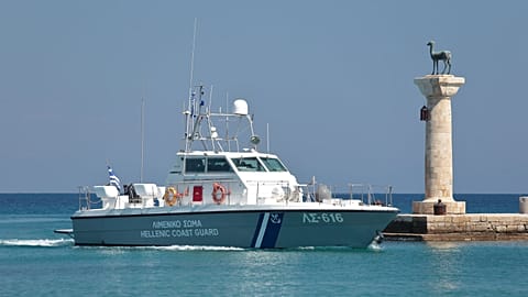 Un'imbarcazione della Guardia costiera della Grecia