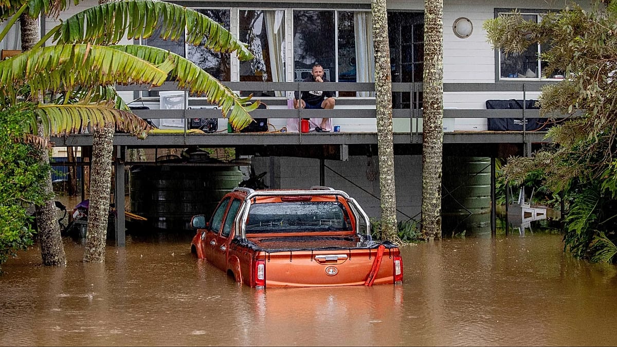 Flash floods swamp southeast Australia as record October rainfall forces school closures