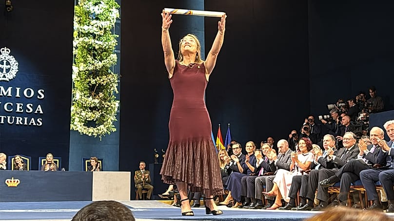 Christina Koch, astronauta galardonada con el Premio Princesa de Asturias de la Concordia.