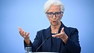 FILE. ECB President Christine Lagarde addresses the media during a press conference in Berlin, Germany, 10 Sept. 2026