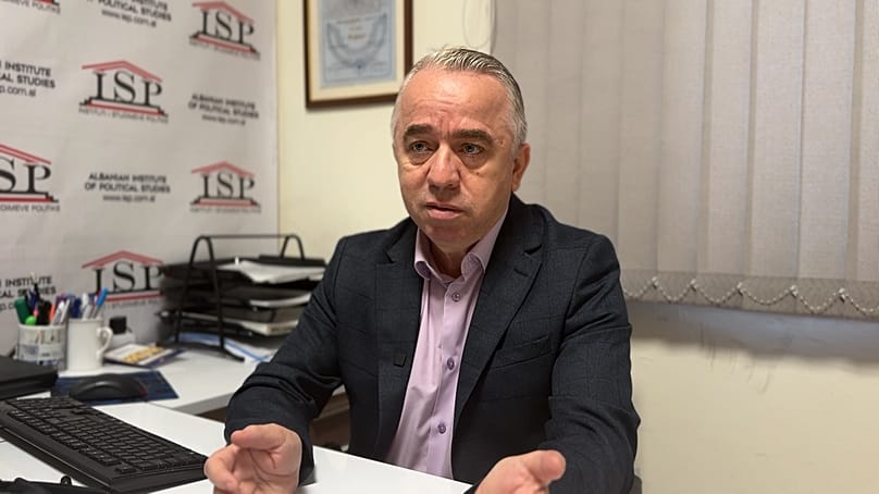Siyaset bilimci Prof. Dr. Afrim Krasniqi Afrim Krasniqi / Tiran, Arnavutluk