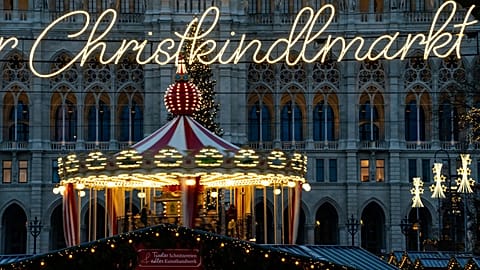 Christmas market cruises along the Danube include stops in Vienna (pictured)