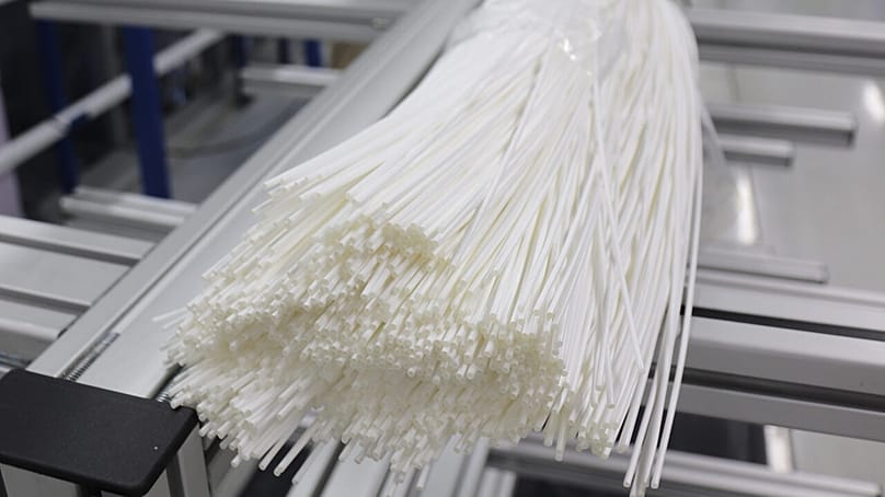 Der Hohlfasermembranfilter: Dünne Röhrchen, die aussehen wie Spaghetti und hohl sind wie Makkaroni. 
