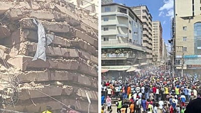 Several feared trapped as multi-storey building collapses in Nairobi