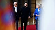 Volodymyr Zelenskyy met EU leaders at last week's summit.