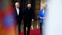 Volodymyr Zelenskyy met EU leaders at last week's summit.