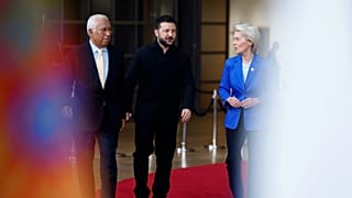 Volodymyr Zelenskyy met EU leaders at last week's summit.
