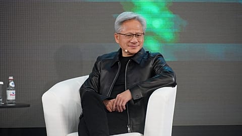 Nvidia founder and CEO Jensen Huang during his first visit to Kazakhstan.