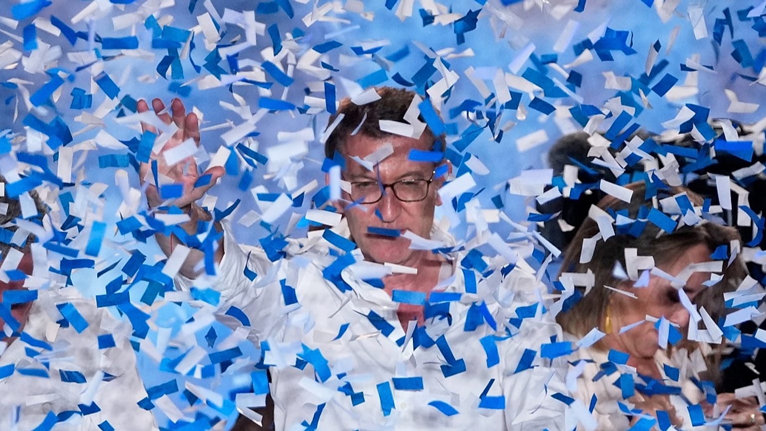 Alberto Feijoo, líder del Partido Popular tras las elecciones generales en España, en Madrid, el 24 de julio de 2023.
