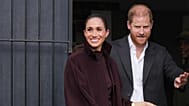 Prince Harry and Meghan, Duke and Duchess of Sussex, leave The Community Recording Studio in Nottingham, England, on 15 October 2026.