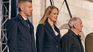 Magyar Péter miniszterelnök, Forsthoffer Ágnes házelnök és Baka András államfő a Kossuth téren 
