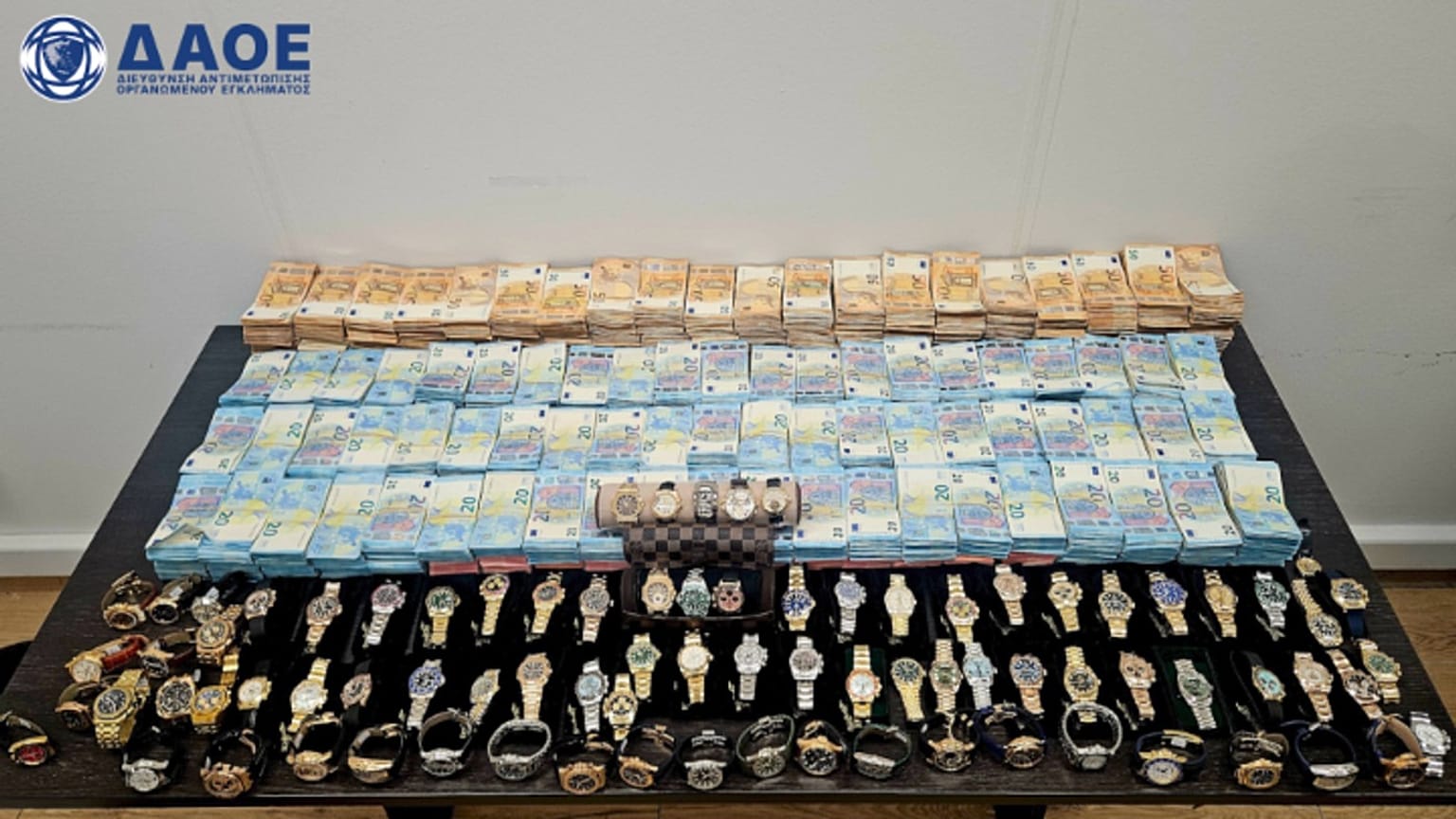 Κατασχεθέντα από την αστυνομία στην υπόθεση φοροδιαφυγής της αλυσίδας καταστημάτων πιτσαρίας 