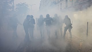La situation dégénère à Paris à la fin de la manifestation, le 24 octobre 2026.