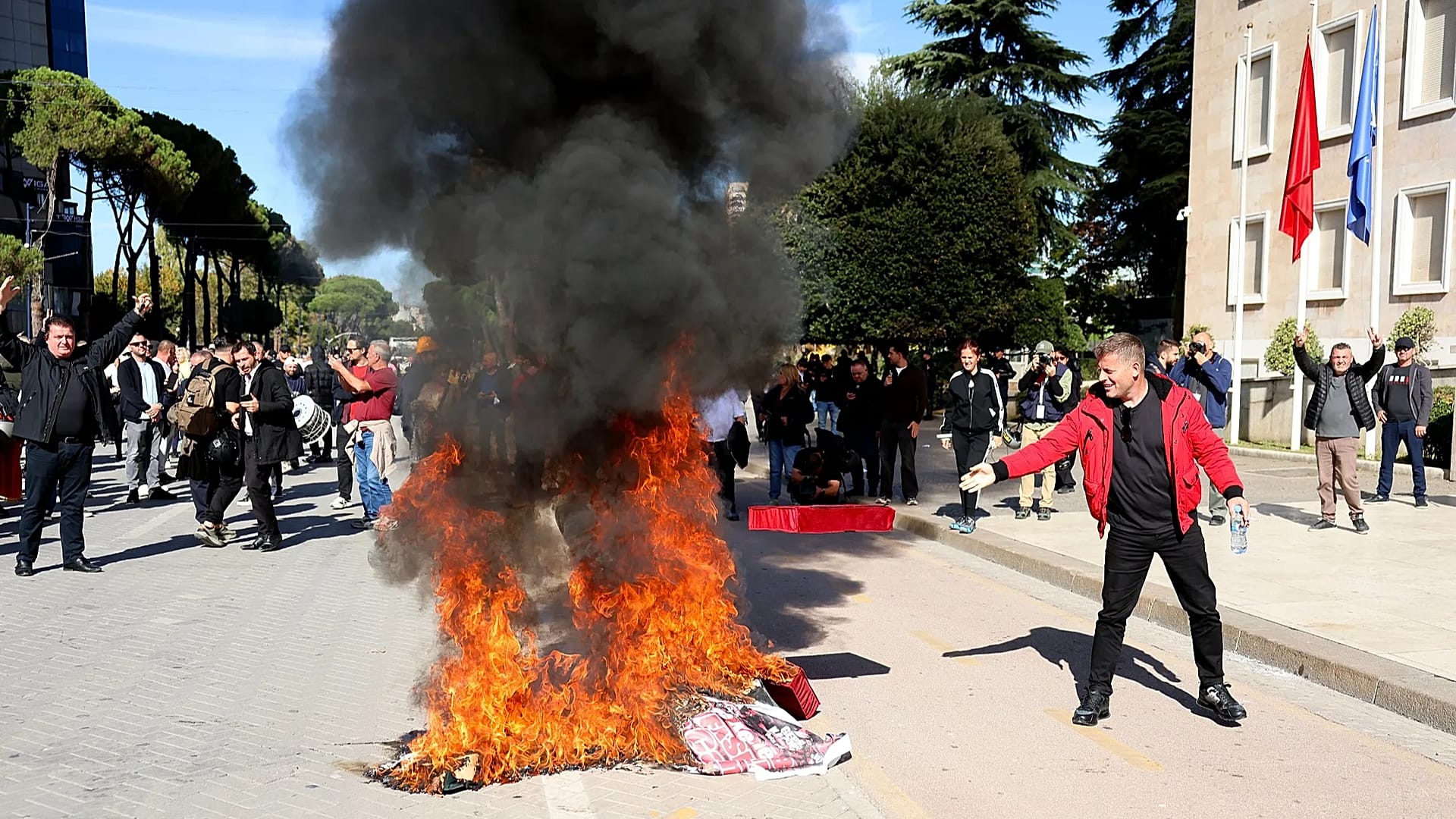Powder Shakes Menu Video. Violent protests shake Tirana as police use tear gas and water ...
