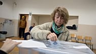 A voter casts her vote for a presidential election in Sofia, Bulgaria, Sunday, 25 Oct, 2026. 