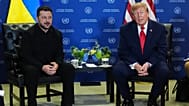  President Donald Trump meets with Ukraine's President Volodymyr Zelenskyy during the United Nations General Assembly, Sept. 22, 2026, at the UN headquarters. (AP Photo/Julia 