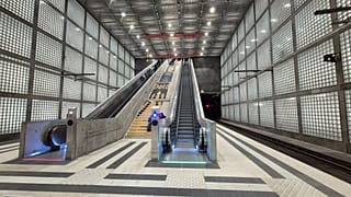 Am Wilhelm-Leuschner-Platz in Leipzig gibt es eine neue Rolltreppe mit einer Besonderheit.