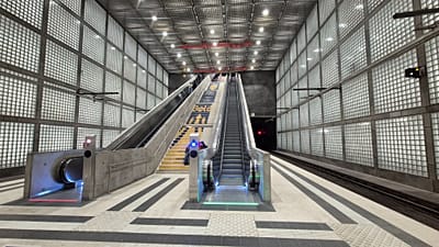 Am Wilhelm-Leuschner-Platz in Leipzig gibt es eine neue Rolltreppe mit einer Besonderheit.