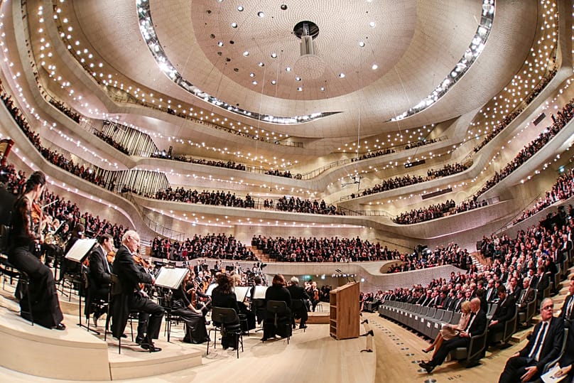 Die Elbphilharmonie in Hamburg.